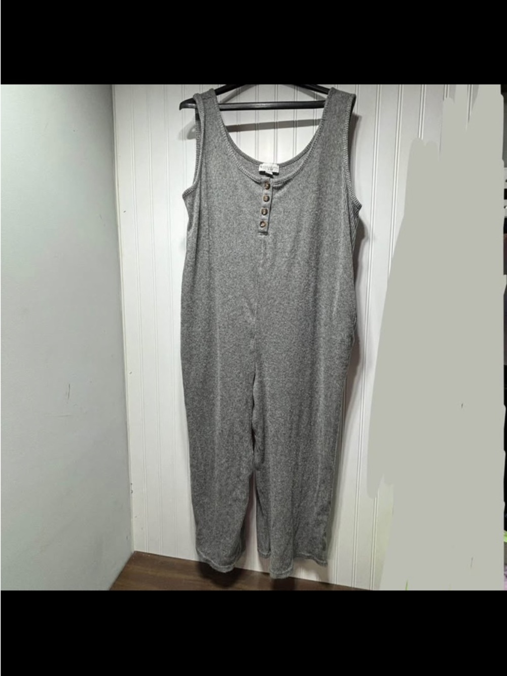 Koolaburra by Ugg Gray Ribbed Knit jumpsuit